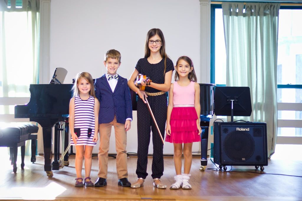 kids with their instruments