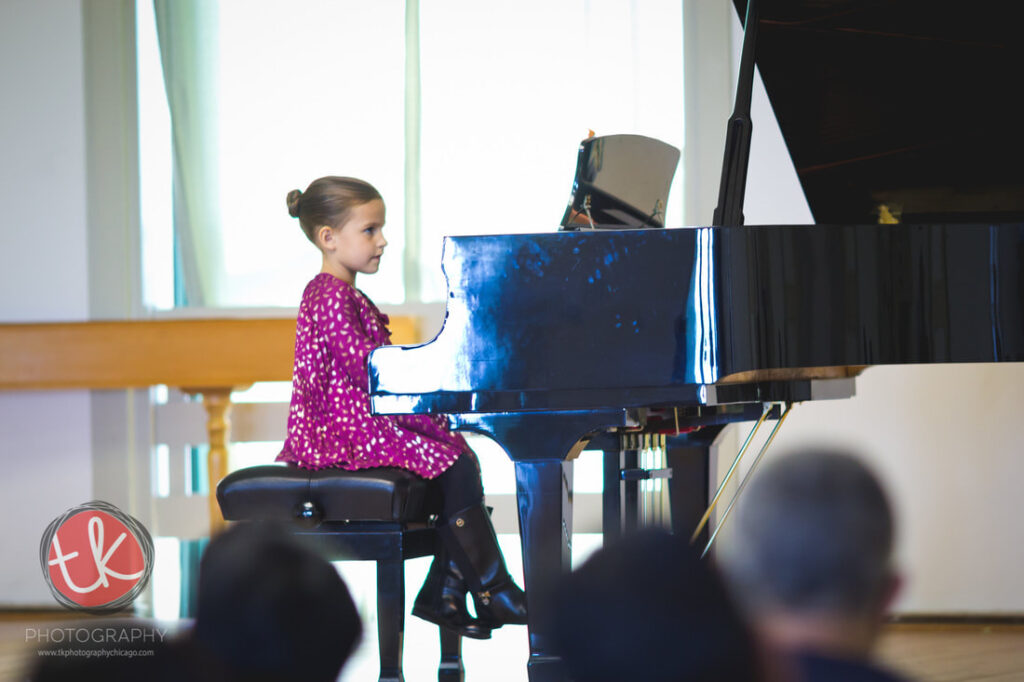 Student playing Piano - bucktown music