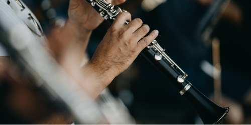 musician playing the clarinet