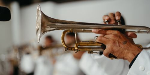 musician playing the trumpet