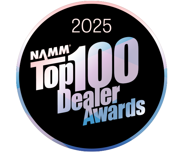 NS25_Top100_Logo_LightMode_600x500 2025 NAMM Top 100 Dealer Award icon