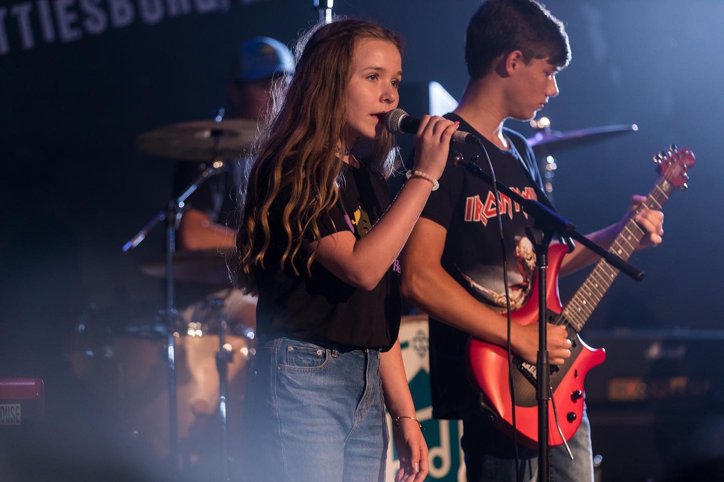 students at the concert