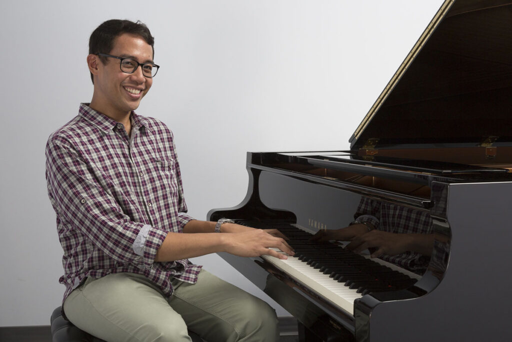 Teacher Playing Piano