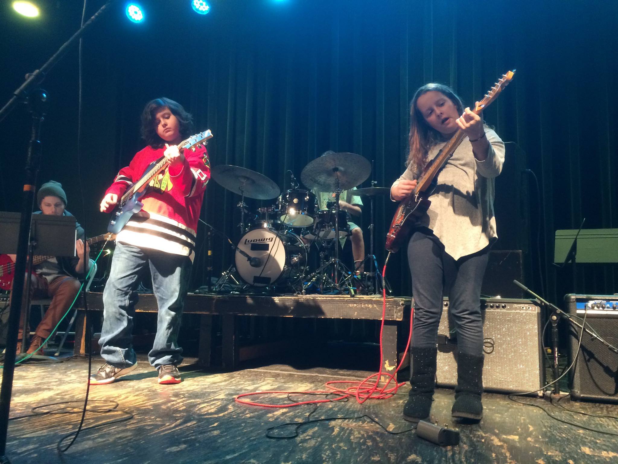 Students playing Guitar