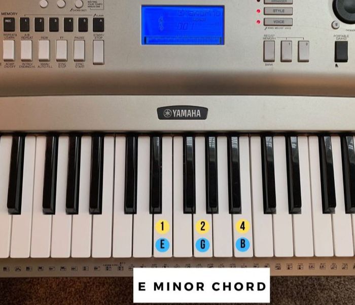 E Minor Piano Chord