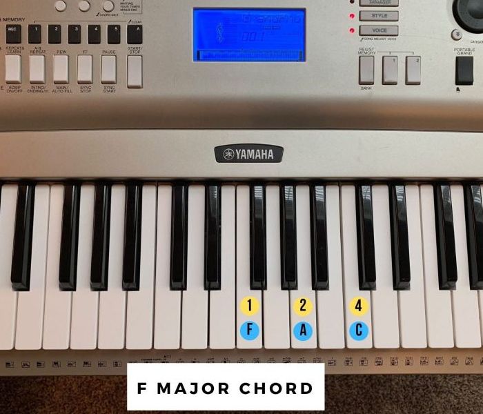 F Major Piano Chord