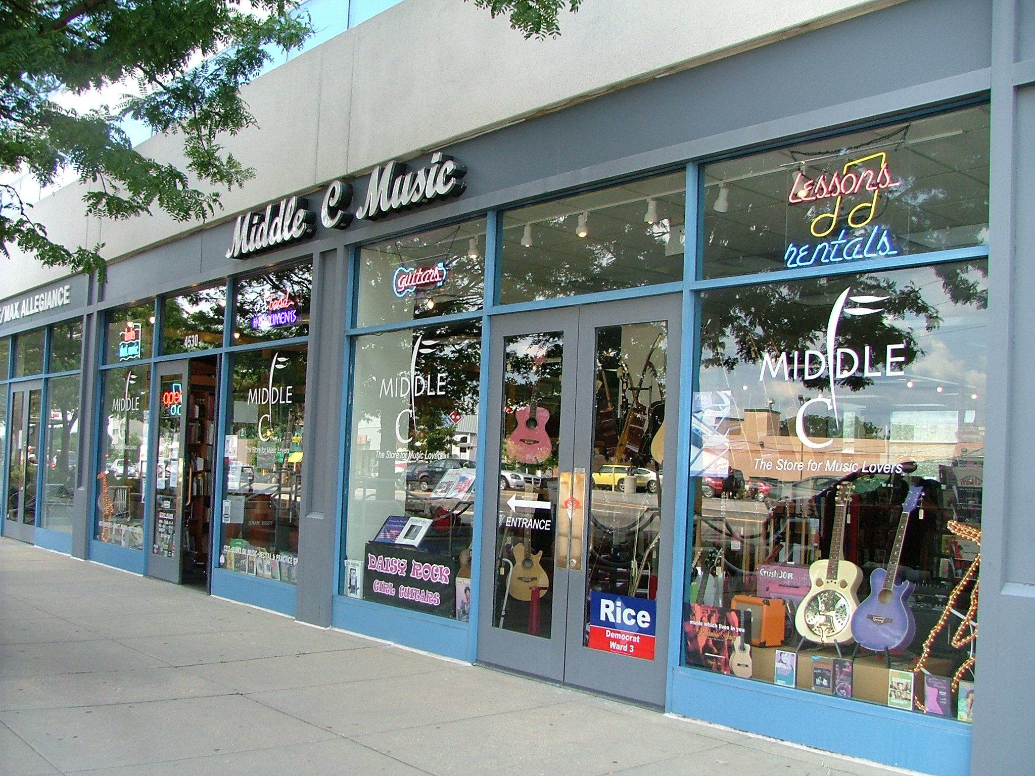 Middle C Music offers lessons, instrument rentals, and retail for the Washington, D.C. community.