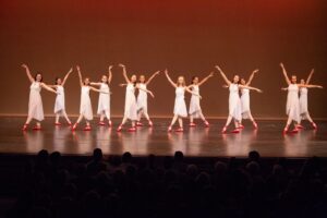 Ballerinas performing on stage