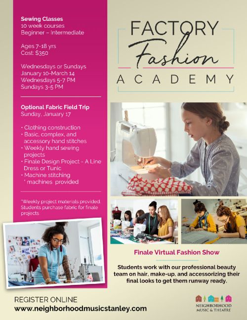 Sewing Classes / Factory Fashion Academy - Neighborhood Music School