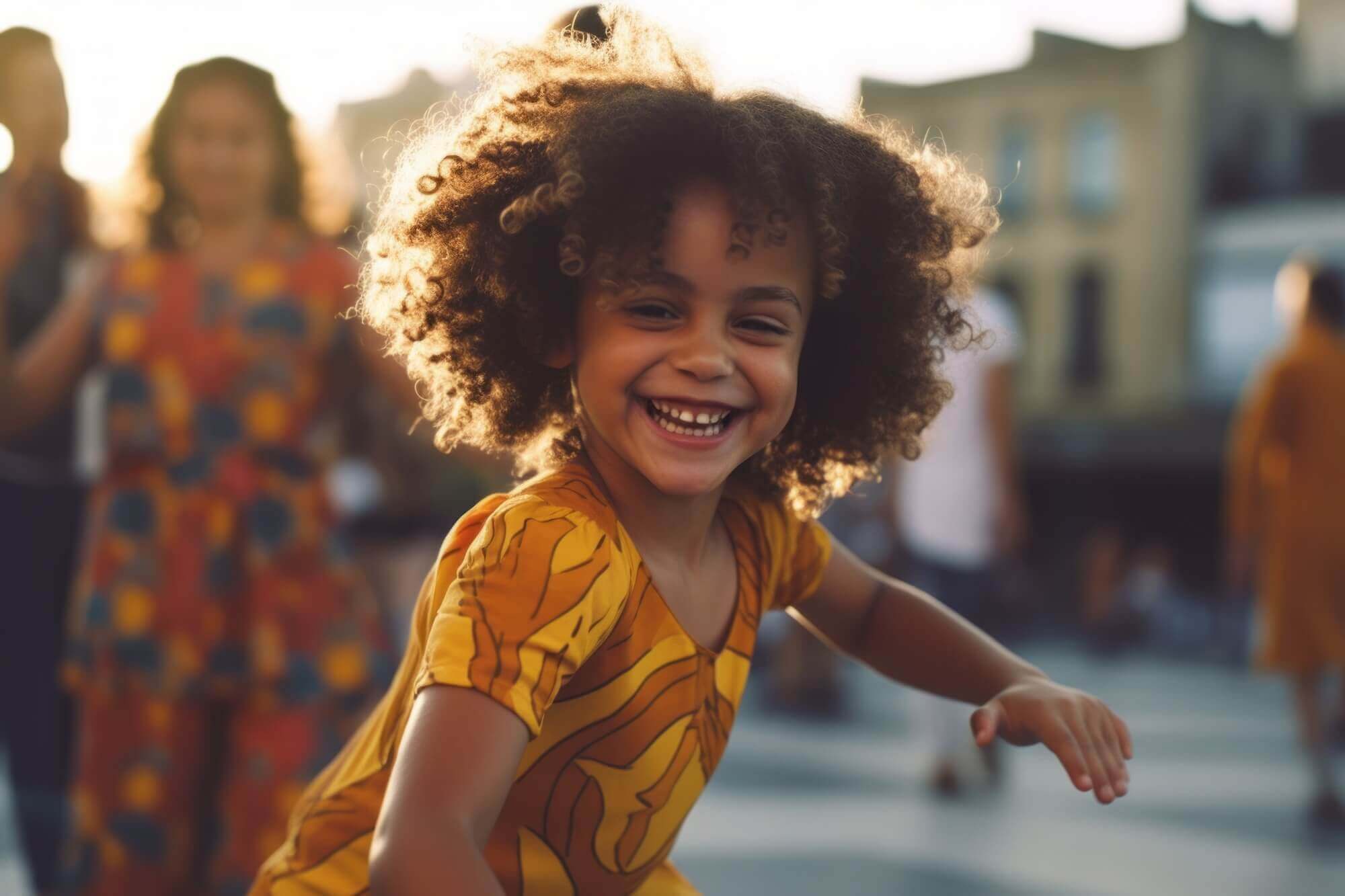 Young kid dancing
