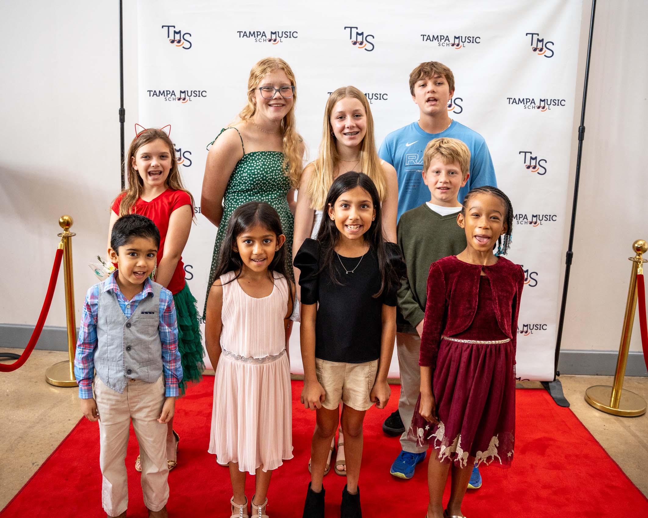 Students with teacher at Tampa Music School, Tampa, FL