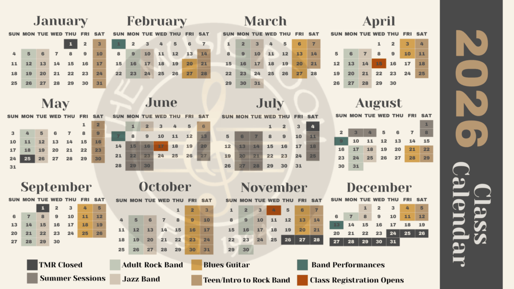 2026 Group Class Calendar