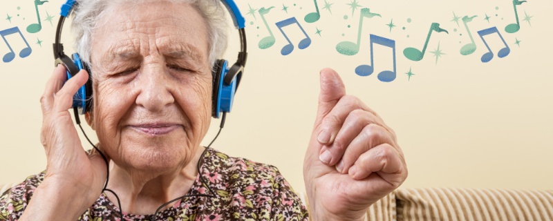 listening to music