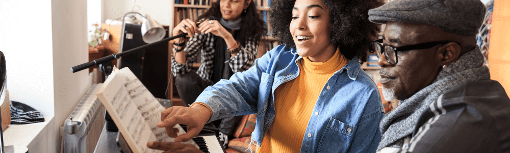 adult learning to play piano