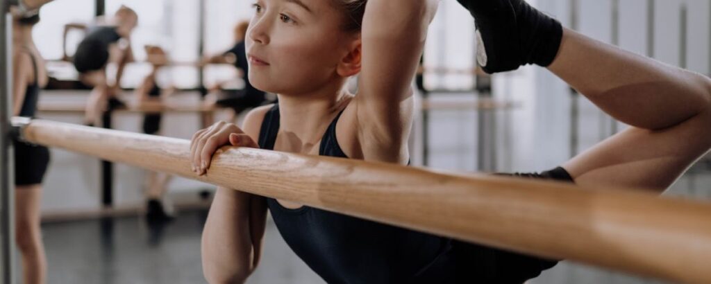 ballet dancer in a unitard