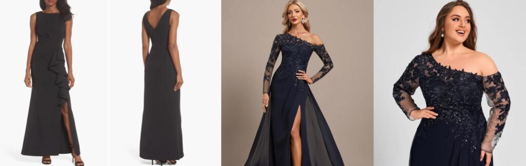Ruffle-Front-Gown