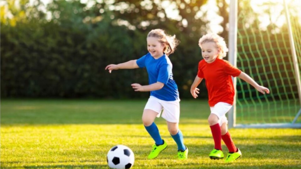 kids playing soccer