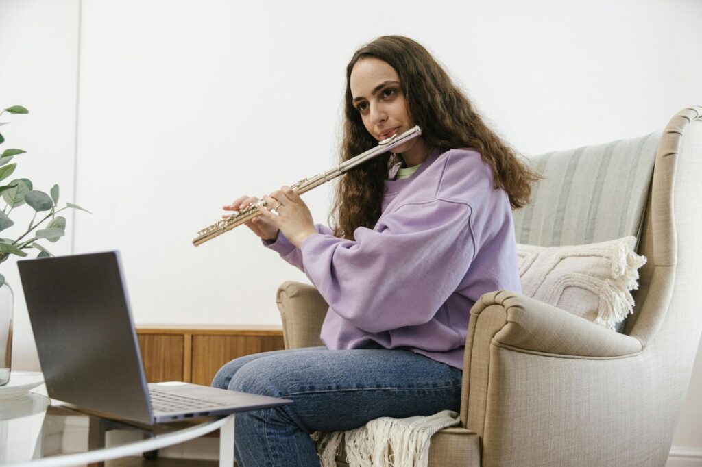 online flute lesson