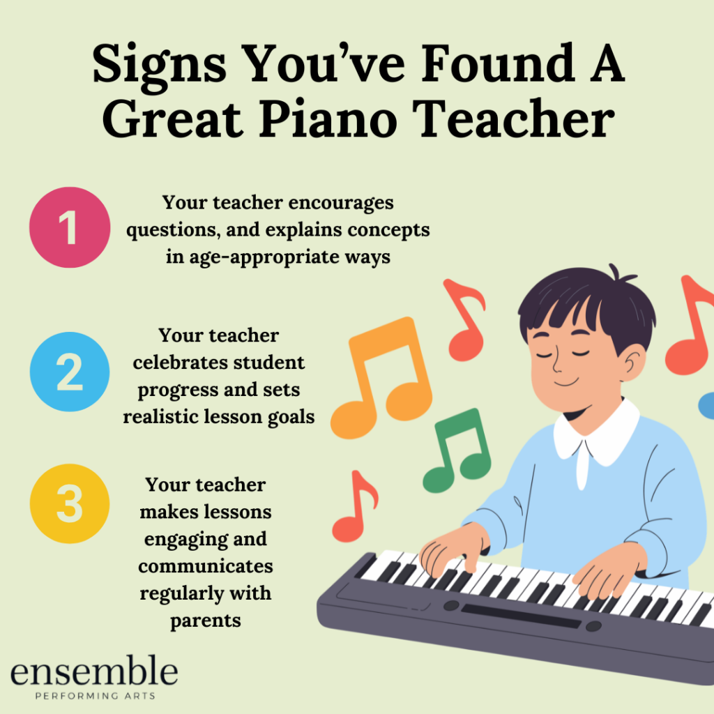 A great piano teacher can make all the difference for your student’s musical development!