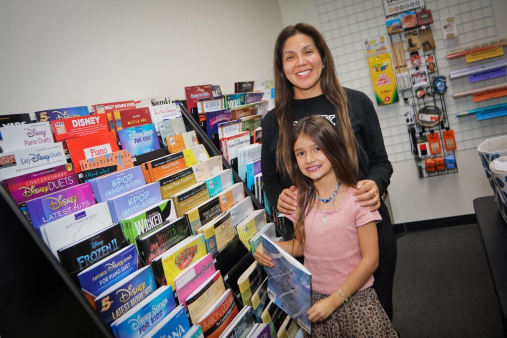 Letting students choose music books with songs they’re passionate about is a great way to encourage regular practice!